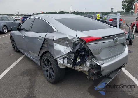 2020 Honda Civic Sport из США, поврежденный, VIN 2HGFC2F86LH574288